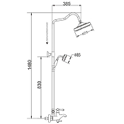 Душевая система Rose R01Q R0136Q Бронза-5