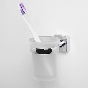 Стакан для зубных щеток WasserKRAFT Lippe K-6528 Хром-1