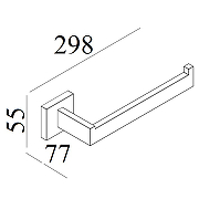 Полотенцедержатель Boch Mann CR-F25-H10-1 BM10655 Нержавеющая сталь-3