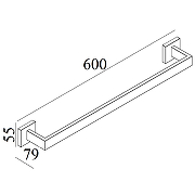 Полотенцедержатель Boch Mann CR-F25-H02MB BM10658 Черный матовый-3