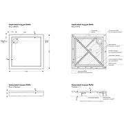 Акриловый поддон для душа Melodia della vita Eletto 100x100 MTYET100100bk Черный-6