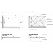 Акриловый поддон для душа Melodia della vita Square 120x80 MTYSQ12080Wt Белый-6