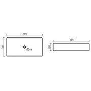 Раковина-чаша Ceramicanova Element 70 CN6071 Белая-5