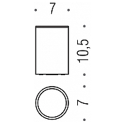 Стакан для зубных щеток Colombo Design Plus W4941.OM Золото матовое-1