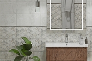 Керамическая плитка  Eurotile (Rus) Selesta Grey Light 5 SE 0008 настенная  25х50 см-8