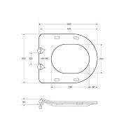 Комплект унитаза BelBagno Amanda BB051CHR+BB051SC с инсталляцией Tece Now 9400414 с сиденьем Микролифт и Черной матовой клавишей смыва-18