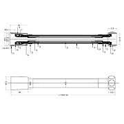 Душевой шланг Melodia della vita MKP34444BLrd Красный-1