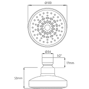 Верхний душ Melodia della vita Standard Middle MKP20598С Хром-5