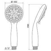 Ручной душ Melodia della vita Standard MKP20555BL Хром-3