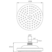 Верхний душ Melodia della vita Standard Middle MKP20482 Хром-4