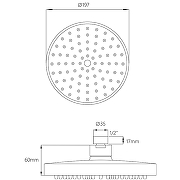 Верхний душ Melodia della vita Standard Middle MKP20487 Хром-5