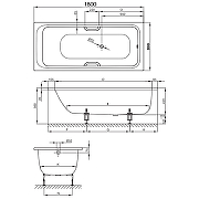 Стальная ванна Bette Select 180x80 3413-000 с шумоизоляцией-7