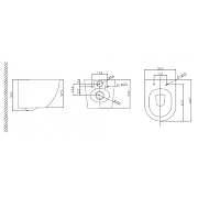 Комплект унитаза BelBagno Uno BB3105CHR/SC с инсталляцией WellWant Standart 50 WWISI1110B с сиденьем Микролифт и клавишей смыва Хром глянцевый-13