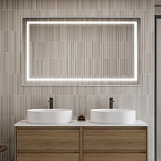 Зеркало BelBagno Kraft 140 SPC-KRAFT-1400-800-SENS-AL с подсветкой Сатин с сенсорным выключателем-4