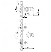 Гигиенический душ со смесителем Lemark Pramen LM3318C Хром-2