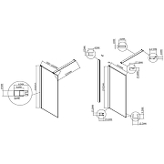 Душевая перегородка Vincea Walk-In 100 VSW-1HS100CL профиль Хром стекло прозрачное-4