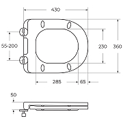 Комплект унитаза BelBagno Uno-Tor BB5177CH-TOR/SC с инсталляцией Grohe Rapid SL 38721001 с сиденьем Микролифт и клавишей смыва Хром-15