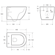 Комплект унитаза BelBagno Uno-Tor BB5177CH-TOR/SC с инсталляцией Alcaplast Sadromodul AM101/1120-3:1 RU M71-0001 с сиденьем Микролифт и клавишей смыва Хром-14