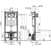 Комплект унитаза BelBagno Uno-Tor BB5177CH-TOR/SC с инсталляцией Alcaplast Sadromodul AM101/1120-3:1 RU M71-0001 с сиденьем Микролифт и клавишей смыва Хром-16