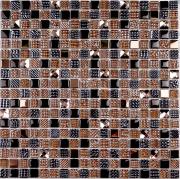 Мозаика Bonaparte Стеклянная Crystal brown 30х30 см