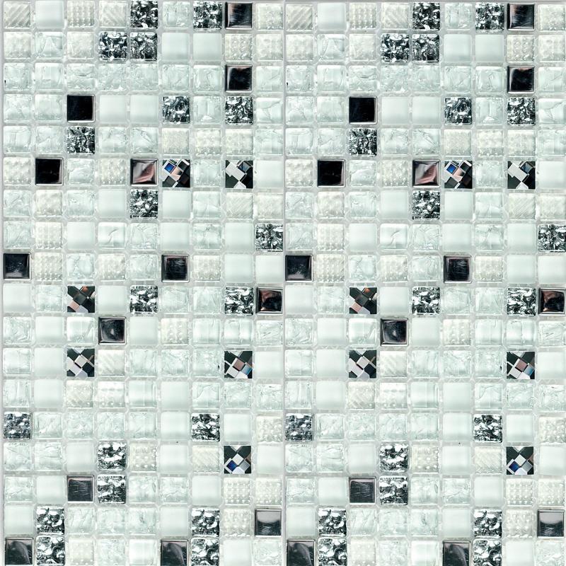 Мозаика Bonaparte Стеклянная Crystal white 30х30 см