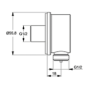 Гигиенический душ со смесителем Ideal Standard Ceraplan B0040AA Хром-8