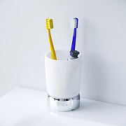 Стакан для зубных щеток AM.PM Sensation A3031300 хром/матовое стекло-5