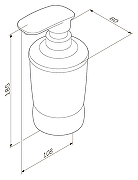 Дозатор жидкого мыла AM.PM Sensation A3031900 хром/матовое стекло-7
