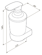 Дозатор жидкого мыла AM.PM Sensation A3036900 хром/матовое стекло-7