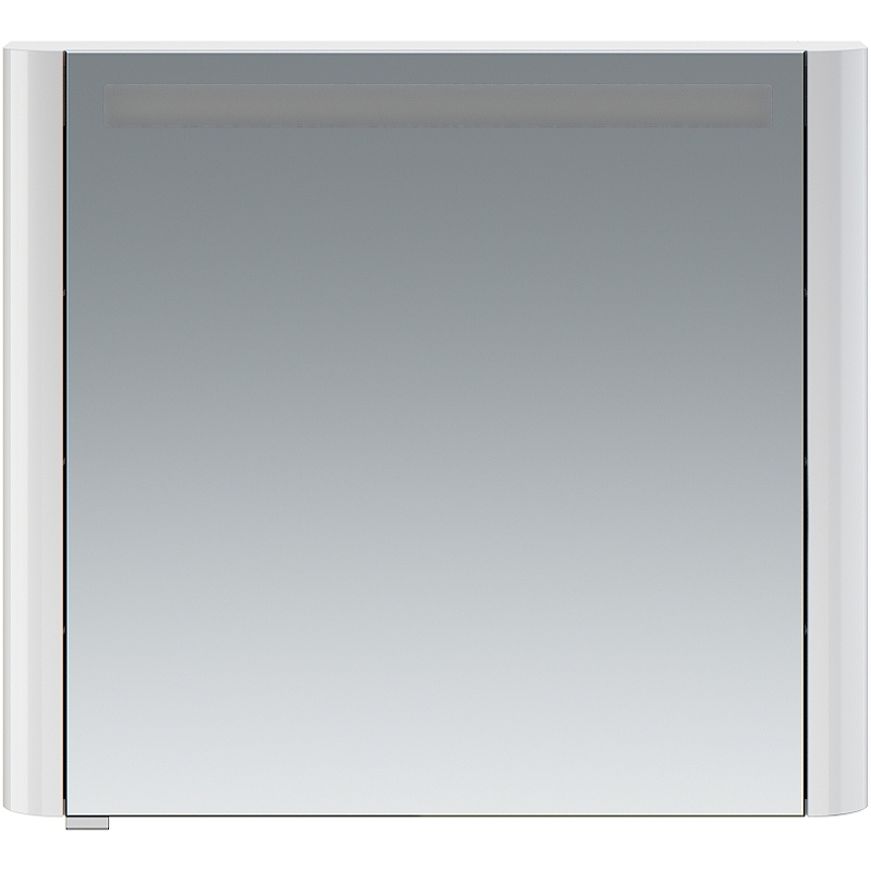Зеркальный шкаф AM.PM Sensation 80 M30MCR0801WG Белый глянцевый зеркальный шкаф astra form стандарт 80 03030015 с подсветкой белый глянцевый