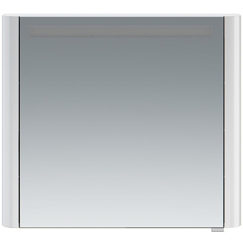 Зеркальный шкаф AM.PM Sensation 80 L M30MCL0801WG Белый глянцевый зеркальный шкаф ravak mc classic ii 60 x000001469 с подсветкой белый глянцевый