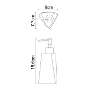 Дозатор для жидкого мыла WasserKRAFT Ohre K-37799 Бежевый матовый-2
