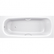 Стальная ванна BLB Universal HG 170x75 B75HTH001 handles с отверстиями для ручек без гидромассажа с шумоизоляцией