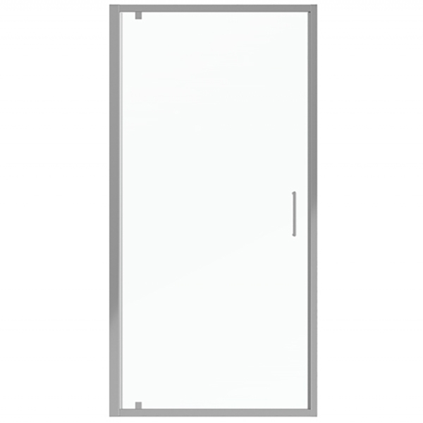 Душевая дверь Bravat Line 100 BD100.4111A профиль Хром стекло прозрачное душевая дверь wasserkraft 48p12 1000 х 2000 мм распашная прозрачная