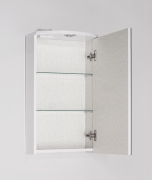 Зеркальный шкаф Style Line Эко стандарт Альтаир 40 С с подсветкой Белый-7