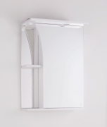 Зеркальный шкаф Style Line Эко стандарт Виола 50 С с подсветкой Белый глянец-6