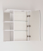 Зеркальный шкаф Style Line Эко Волна 60 С с подсветкой Белый глянец-7