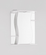 Зеркальный шкаф Style Line Эко волна Лилия 55 С с подсветкой Белый глянец-6