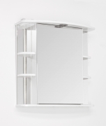 Зеркальный шкаф Style Line Эко стандарт Лира 70 С с подсветкой Белый глянец-6