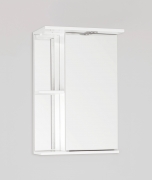 Зеркальный шкаф Style Line Эко стандарт Николь 45 С с подсветкой Белый глянец-7
