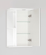 Зеркальный шкаф Style Line Эко стандарт Николь 45 С с подсветкой Белый глянец-8