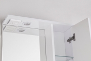 Зеркало со шкафом Style Line Эко фьюжн Панда 55 С с подсветкой Белый глянец-7