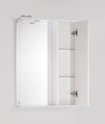 Зеркало со шкафом Style Line Эко фьюжн Панда 55 С с подсветкой Белый глянец-8