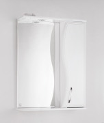 Зеркало со шкафом Style Line Эко волна Панда 60 С с подсветкой Белый глянец-6