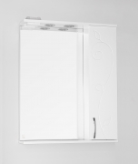 Зеркало со шкафом Style Line Эко фьюжн Панда 65 С подсветкой Белый глянец-6