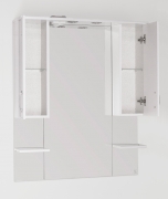 Зеркало со шкафом Style Line Эко стандарт Энигма 90 С с подсветкой Белый глянец-7