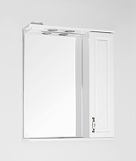 Зеркало со шкафом Style Line Олеандр 2 Люкс 65 ЛС-00000050 с подсветкой Белое-2