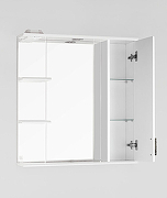 Зеркало со шкафом Style Line Олеандр 2 Люкс 75 ЛС-00000051 с подсветкой Белое-4