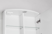Зеркальный шкаф Style Line Жасмин 2 55 С Люкс с подсветкой Белый глянец-1