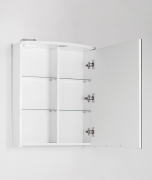 Зеркальный шкаф Style Line Жасмин 2 55 С Люкс с подсветкой Белый глянец-2